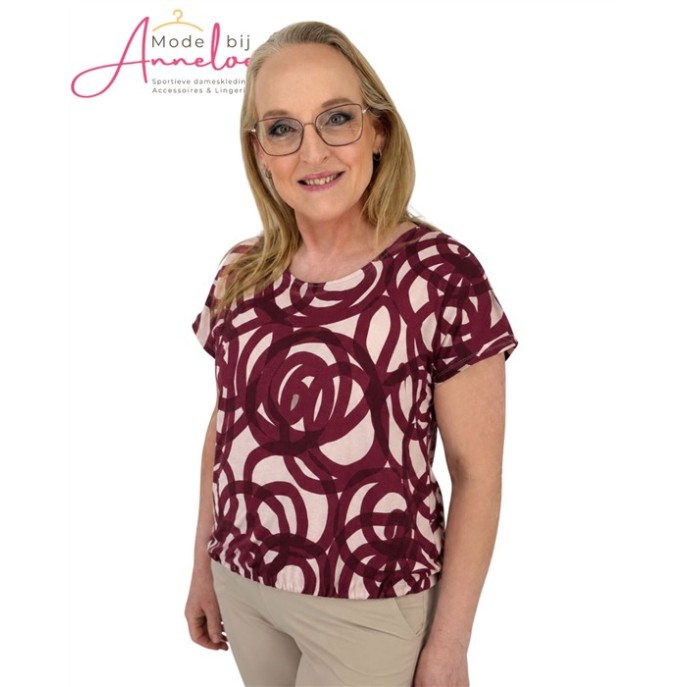 Enjoy Blouson cirkel print 183628 Port Enjoy Blouson cirkel print 183628 Port